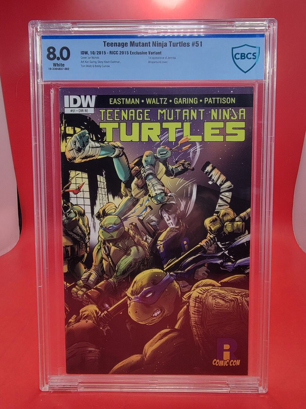 Teenage Mutant Ninja Turtles #51 1st App Jennika CBCS 8.0 2015 IDW Comics